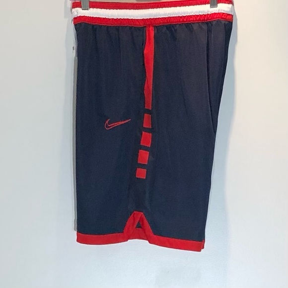 NWOT NIKE Men’s Basketball Shorts Blue and Red Dry-Fit Sz M - Picture 5 of 7